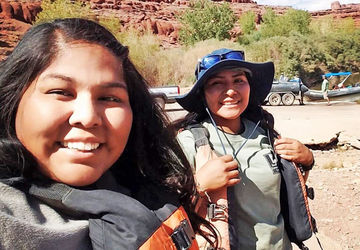 Two Ancestral lands crew members