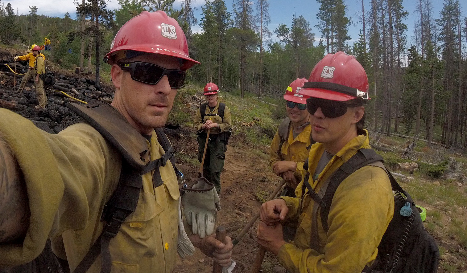 Cody taking a work selfie